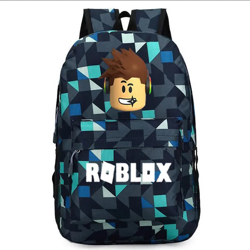 Plaid Backpack for Kids Boys Children Student School Bags