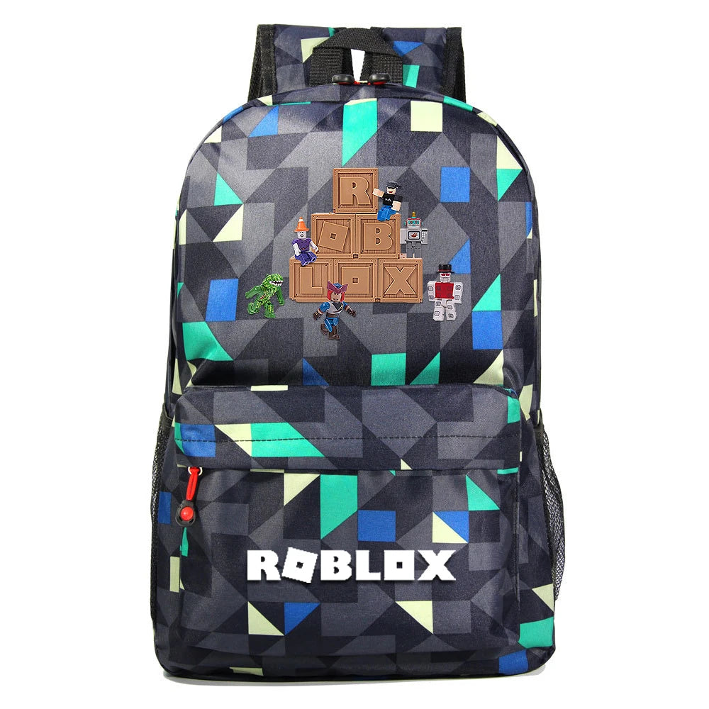Plaid Backpack for Kids Boys Children Student School Bags