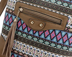 European American Printed Small Shoulder Bag Canvas Joker Messenger