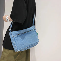 Retro Denim Sling Bag Women Crossbody Phone Shoulder Sac Bandouliere