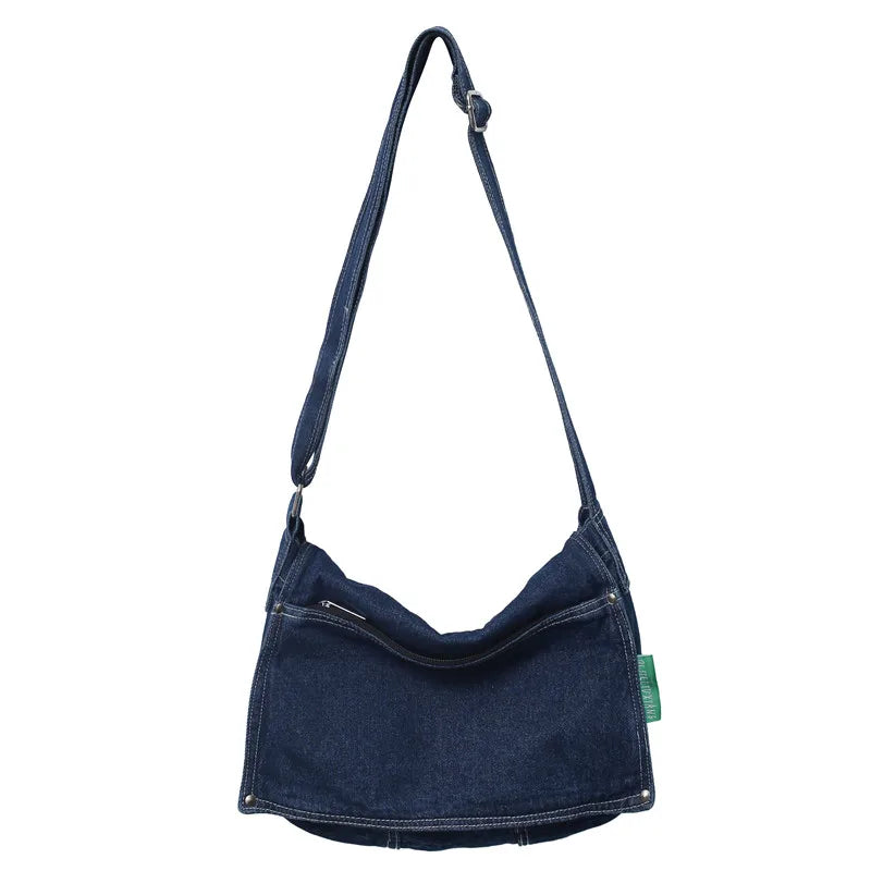 Retro Denim Sling Bag Women Crossbody Phone Shoulder Sac Bandouliere