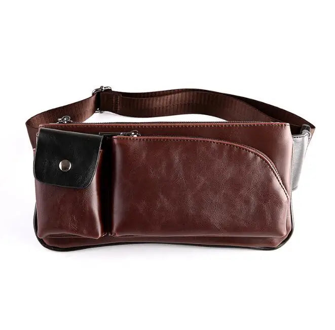 Men's Retro Shoulder Bag Messenger Chest Sports Waist Bag
