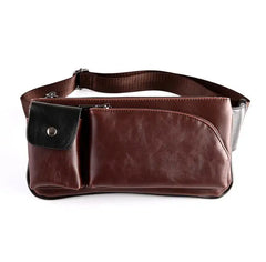 Men's Retro Shoulder Bag Messenger Chest Sports Waist Bag