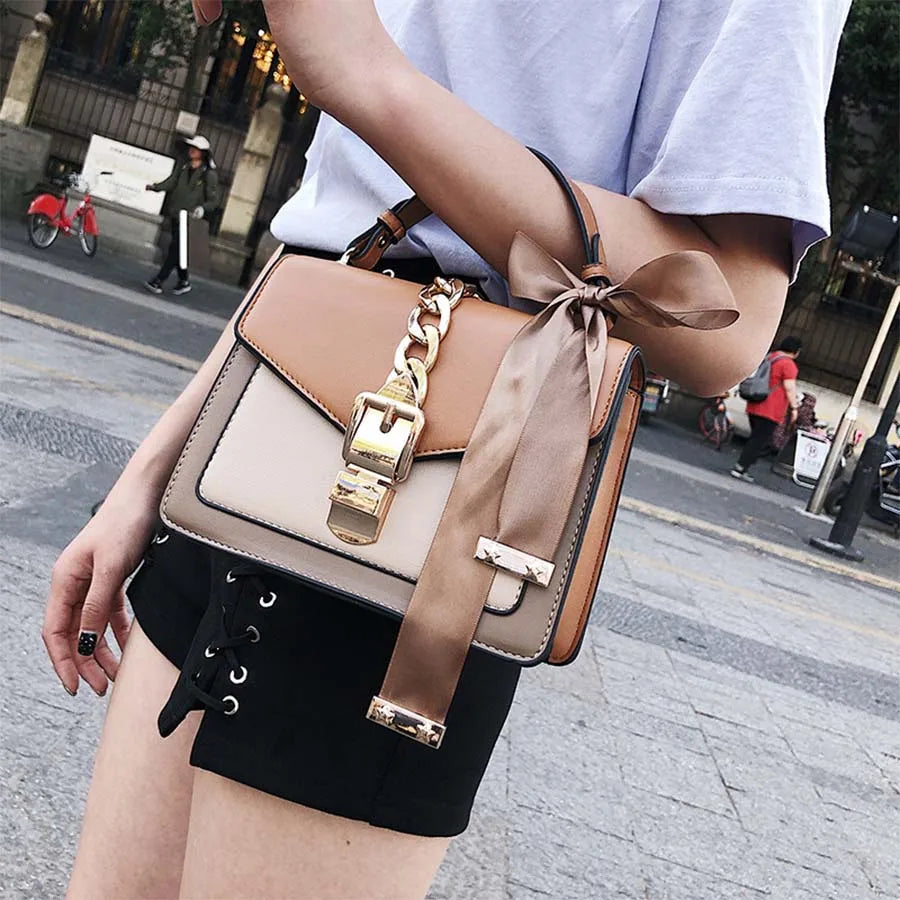 Small Square Bag Ladies Silk Scarf Shoulder Messenger Bag