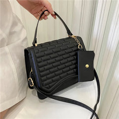 Spring Embossed Shoulder Bags with Small Pockets