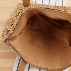 Japanese Hand-Woven Seaside Holiday Straw Bag