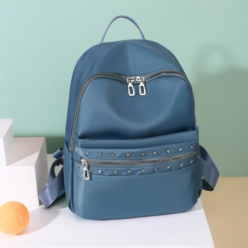 Waterproof Oxford Cloth Backpack Women's Leisure Schoolbag