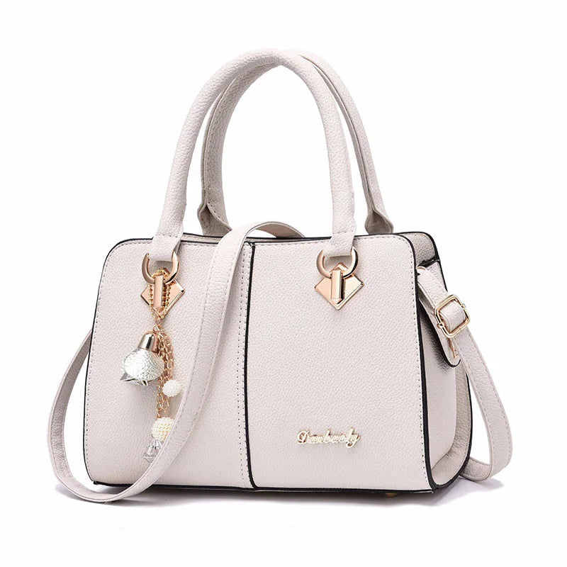 European American Pu Crossbody Bag Boston Handbag 28X11X19cm