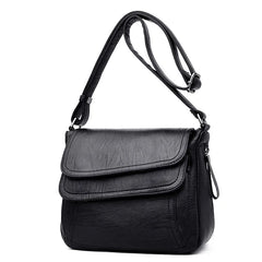 Small Leather Shoulder Bag for Women, Casual Travel Handbag