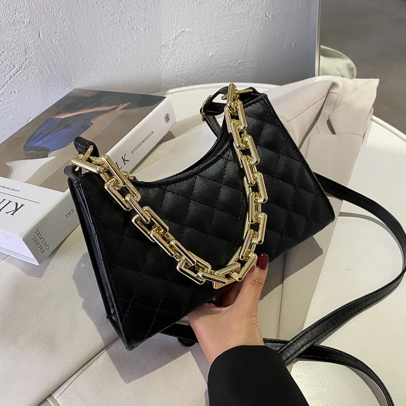 Women Crossbody Shoulder Bag Chain Handbag Purse PU Leather Phone 01-SB