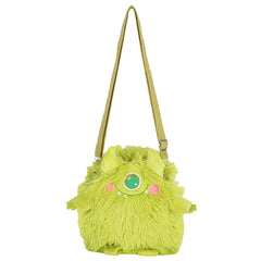 Women Plush Shoulder Bag Embroidery Cartoon Messenger Bag