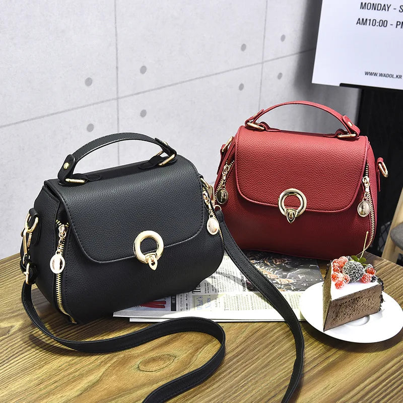 Women's Small Square Shoulder Bag Messenger Bag 23X12X18cm