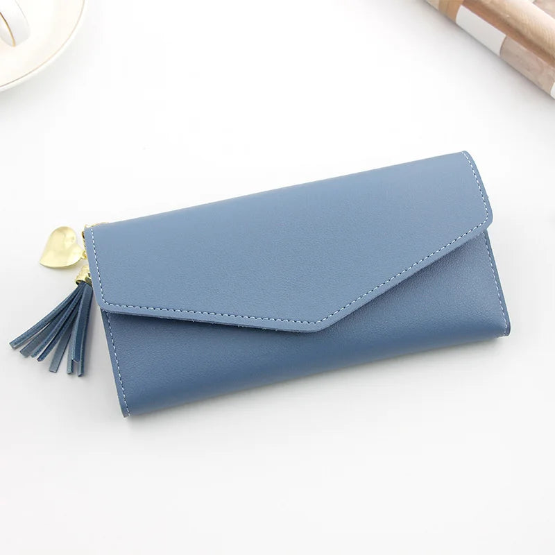 Women's Long Wallet Sweet Lady Handbag Card Slot Card Bag