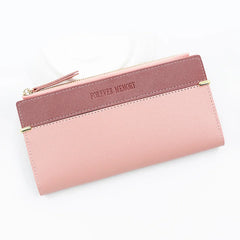 Fashionable Women's Long Wallet with Zipper Bag