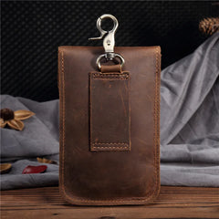 Leather Waist Pack Phone Case Money Belt Pouch Bag