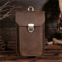 Leather Waist Pack Phone Case Money Belt Pouch Bag