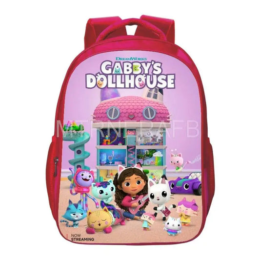 3D Gabby Dollhouse Print Schoolbag Children Student Schoolbag