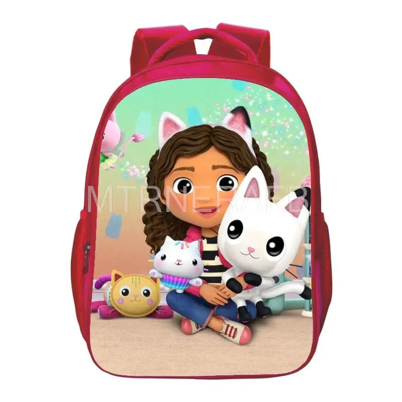 3D Gabby Dollhouse Print Schoolbag Children Student Schoolbag