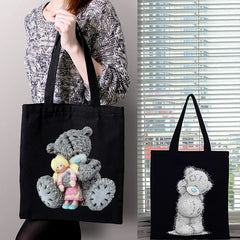 Anime Bear Women Cartoon Tote Bag Harajuku Style Shopper