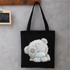 Anime Bear Women Cartoon Tote Bag Harajuku Style Shopper