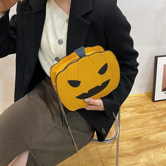 Halloween Devil Pumpkin Fanny Crossbody Handbag