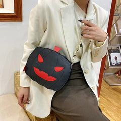 Halloween Devil Pumpkin Fanny Crossbody Handbag