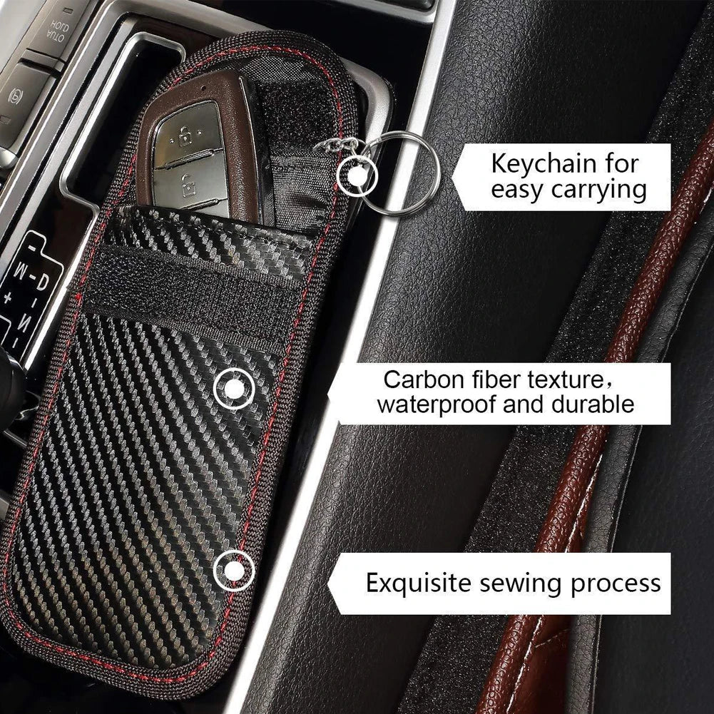 Anti-theft Car Key Fob RFID Signal Blocker Pouch