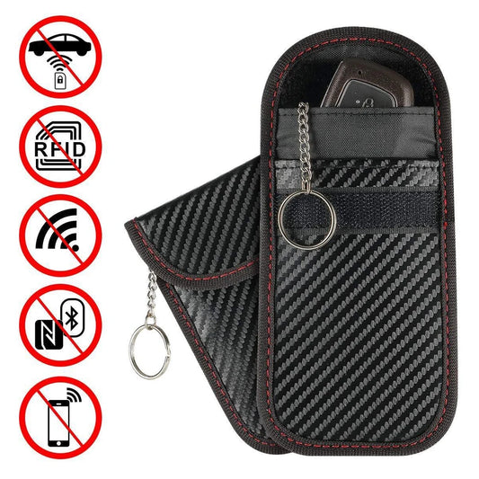 Anti-theft Car Key Fob RFID Signal Blocker Pouch