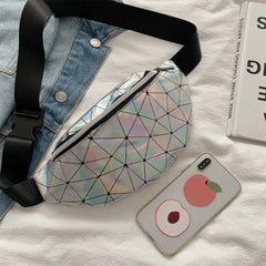 Sequins Glitter Waist Bag Fanny Pack Reversible Hip Purse Satchel
