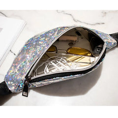Sequins Glitter Waist Bag Fanny Pack Reversible Hip Purse Satchel