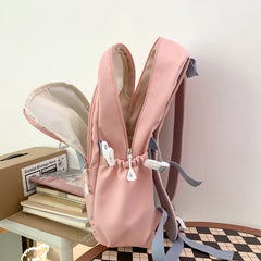 Large Capacity Girls School Backpack Women Bags Letters Female Bagpack Travel La