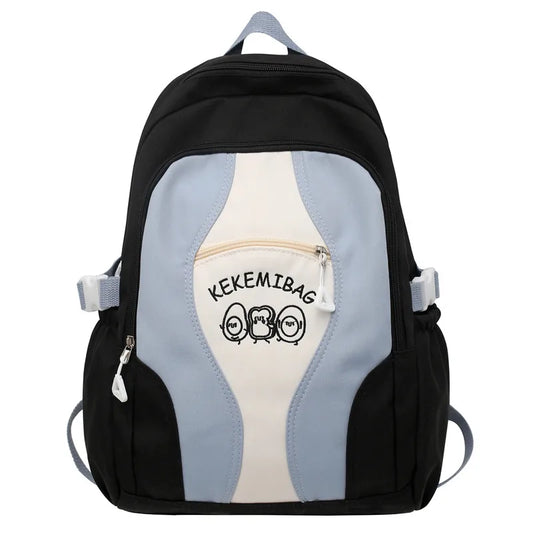 Large Capacity Girls School Backpack Women Bags Letters Female Bagpack Travel La