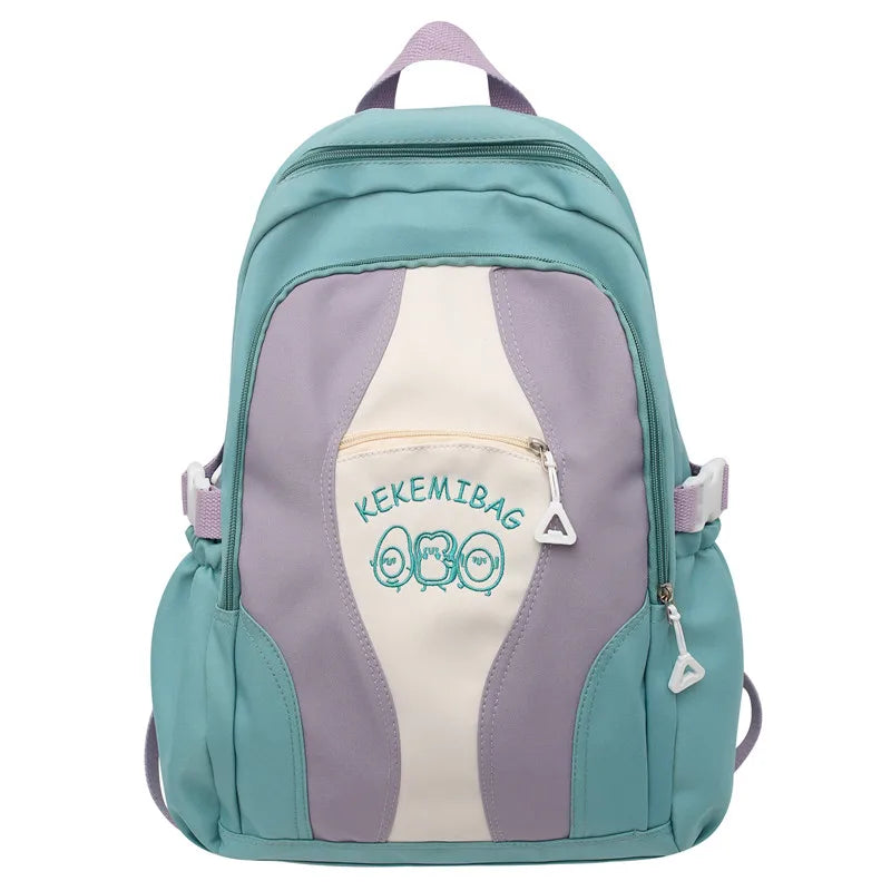 Large Capacity Girls School Backpack Women Bags Letters Female Bagpack Travel La