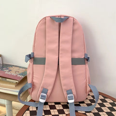 Large Capacity Girls School Backpack Women Bags Letters Female Bagpack Travel La