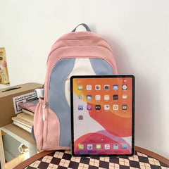 Large Capacity Girls School Backpack Women Bags Letters Female Bagpack Travel La