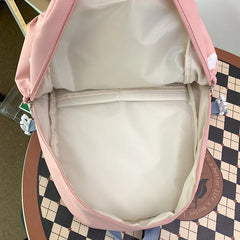 Large Capacity Girls School Backpack Women Bags Letters Female Bagpack Travel La