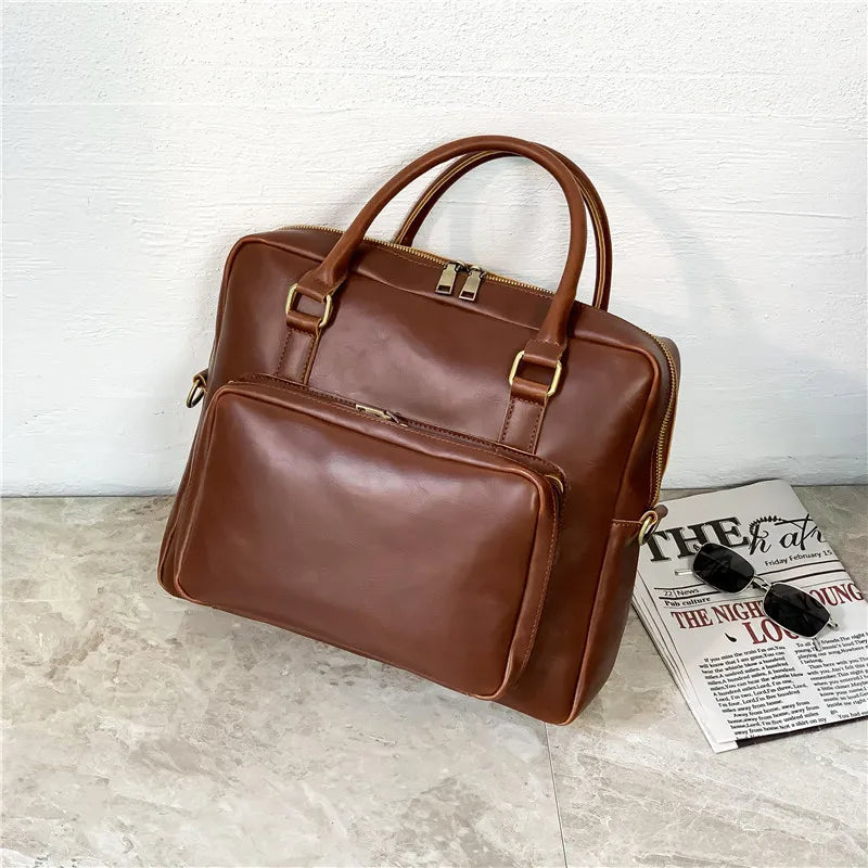 Men's Business Leisure Briefcase Shoulder Bag