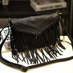 Stylish Envelope Tassel Shoulder Bag
