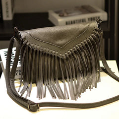 Stylish Envelope Tassel Shoulder Bag