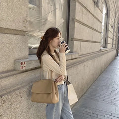 Newhotstacy Ladies Flip Bag PU Single Shoulder Messenger Bag