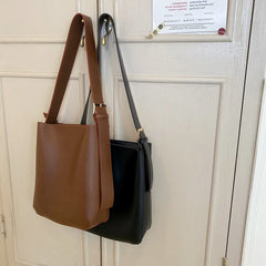 Newhotstacy Satchel Bag Large Capacity Bucket Bag