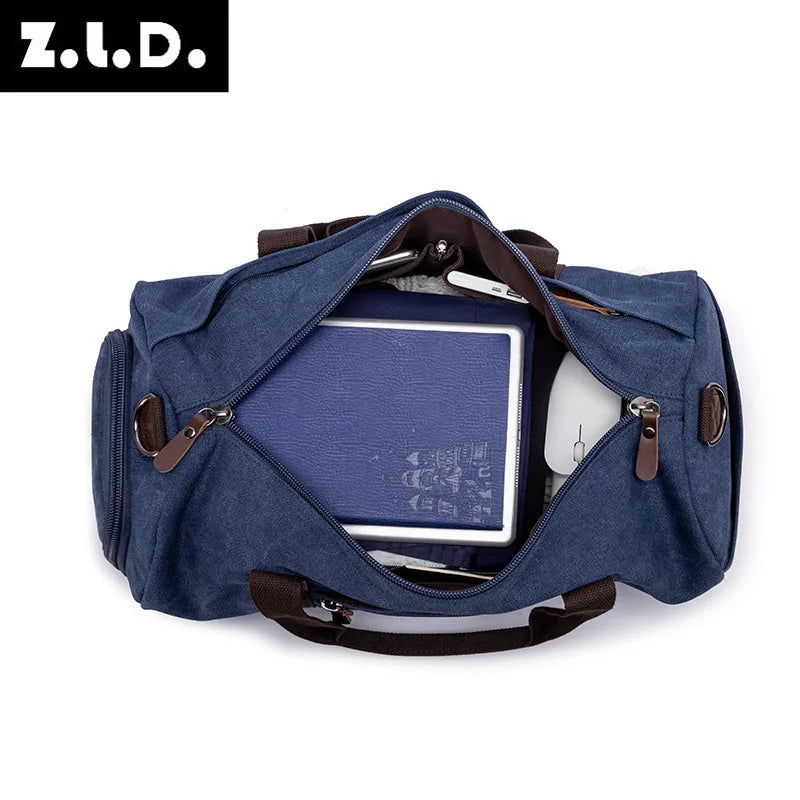 Canvas Cross Body Backpack Travel Bag
