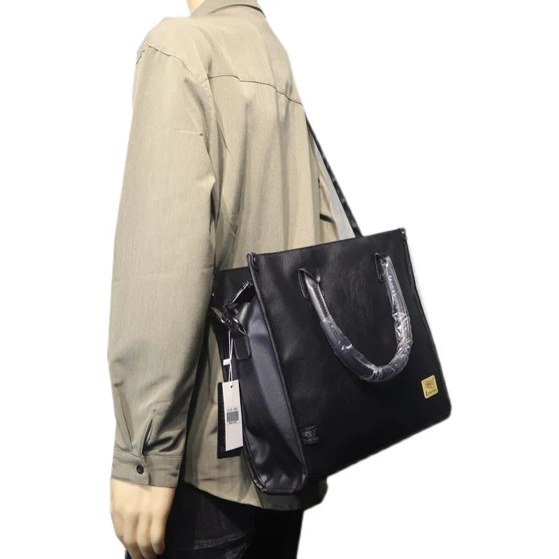Men's Business Bag Handbag Laptop Shoulder File Bag