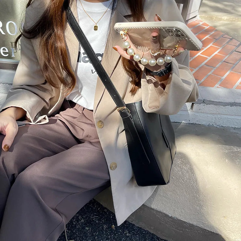 Large Capacity Bucket Bag Crossbody
