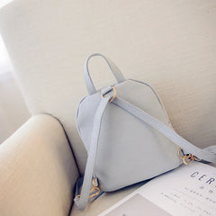 Women Mini Backpack PU Leather College Shoulder Satchel Rucksack