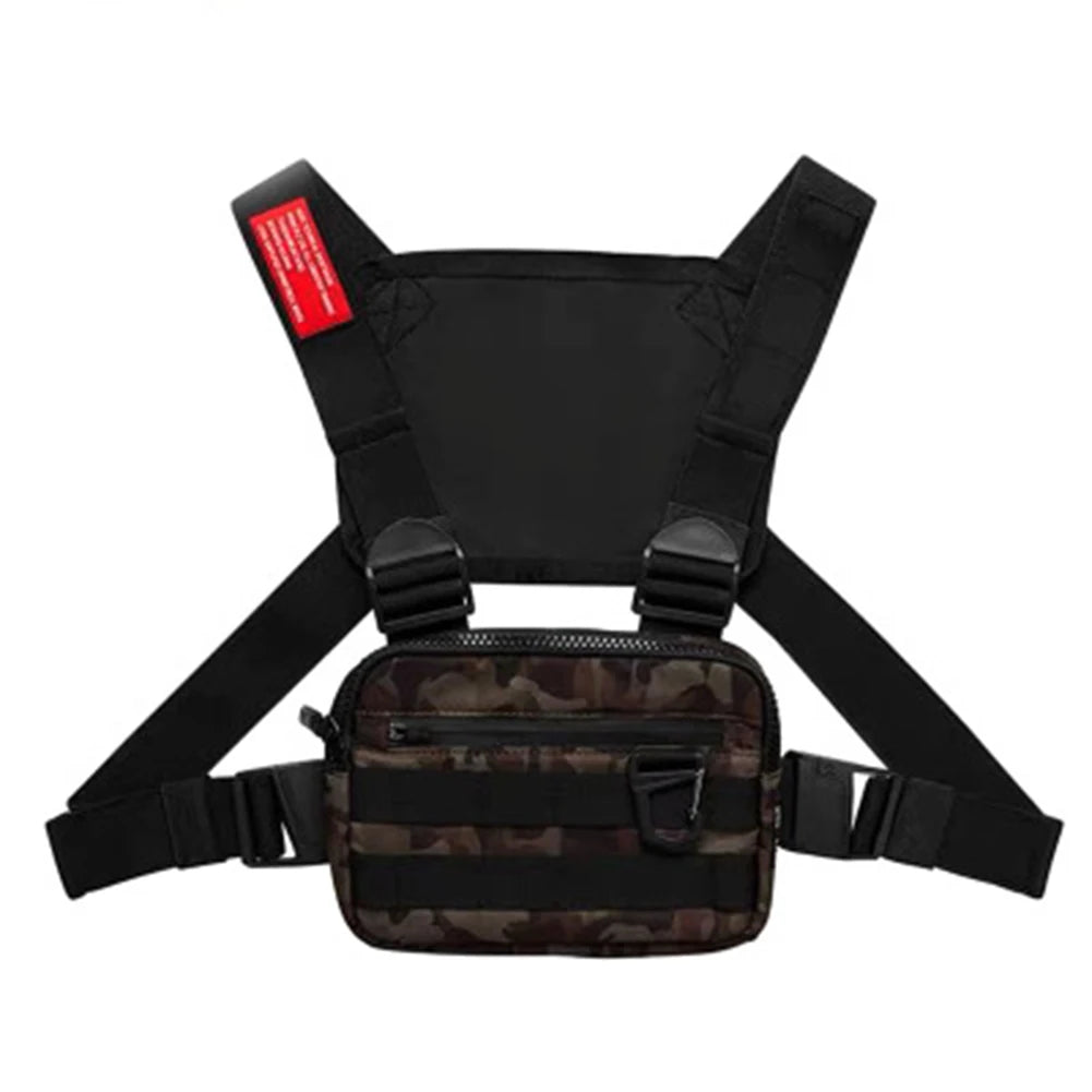 Oxford Cloth Chest Rig Bag Hip Hop Multi-functional Harness Chest Waist Pack
