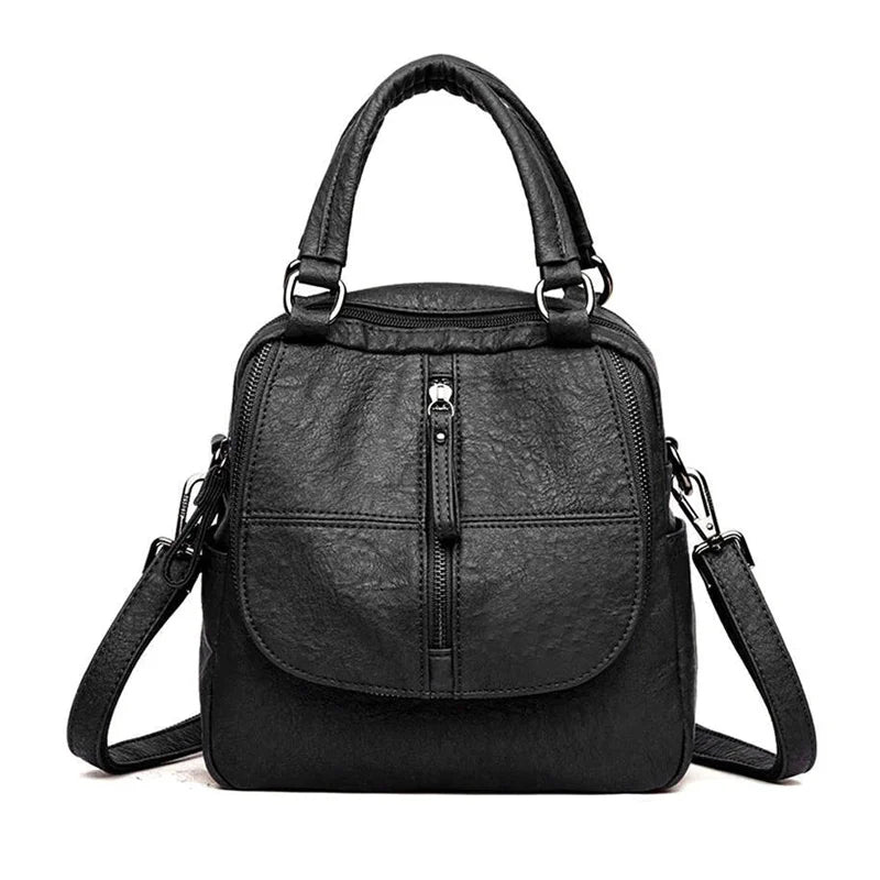 PU Leather Backpack Shoulder Bag for Travel