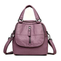 PU Leather Backpack Shoulder Bag for Travel