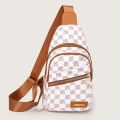 Women Chest Pack Bags Sling Shoulder Chest Bag Girls PU Leather Messenger Pack