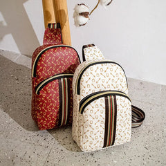 Women Chest Pack Bags Sling Crossbody Shoulder Chest Bag Girls PU Leather